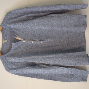 J crew Long Sleeve Thermal Henley Tee Classic Layering Spring Sz S